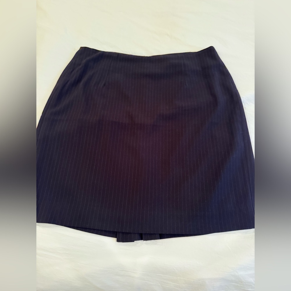 Banana Republic Charcoal Pinstripe Skirt
